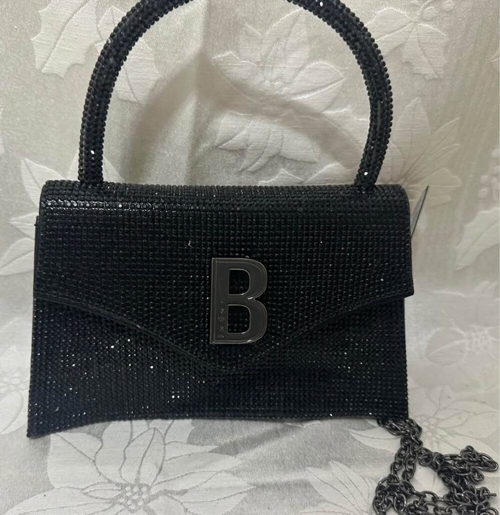 bebe Black Top Handle mini bag. B143